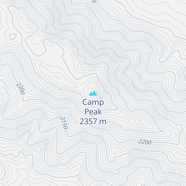Map of Camp Peak