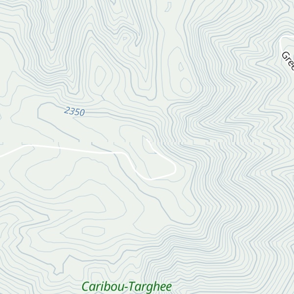 Map of Bishop Mountain