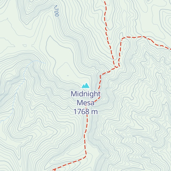 Map of Midnight Mesa