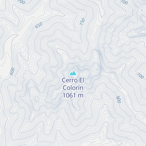 Map of Cerro El Colorín