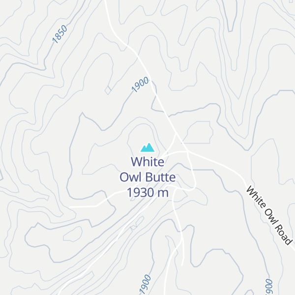 Map of White Owl Butte