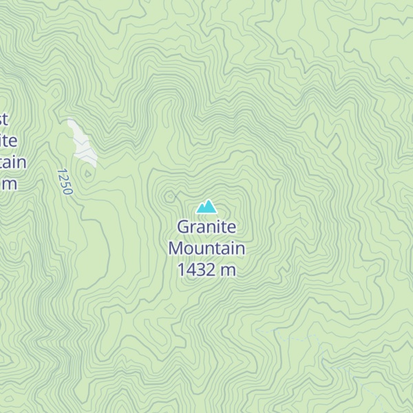 Map of Granite Mountain