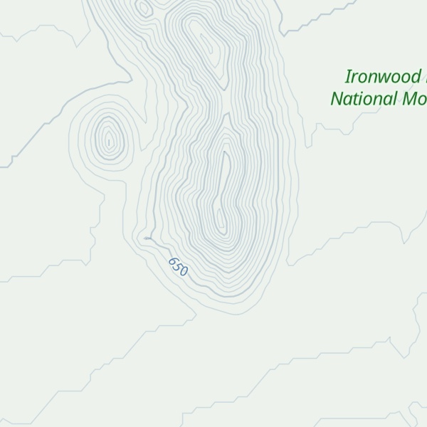 Map of Malpais Hill
