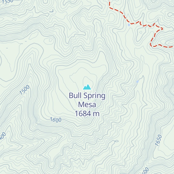 Map of Bull Spring Mesa