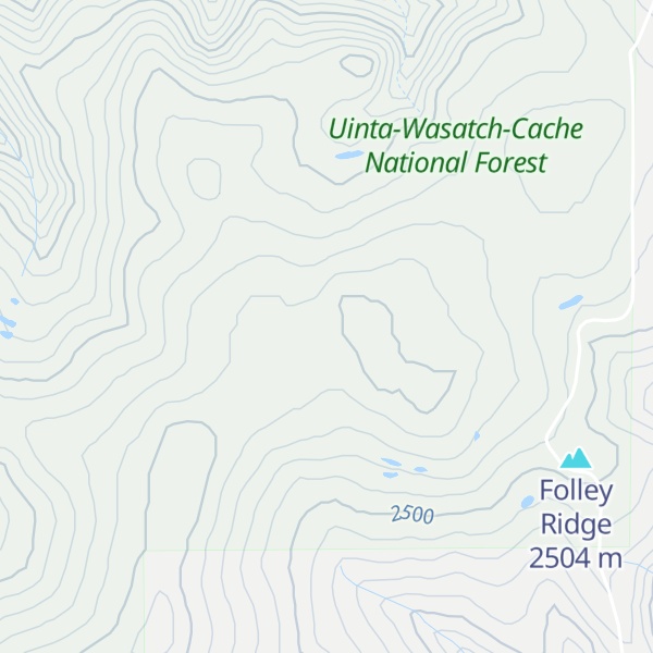Map of Hoodoo Knoll