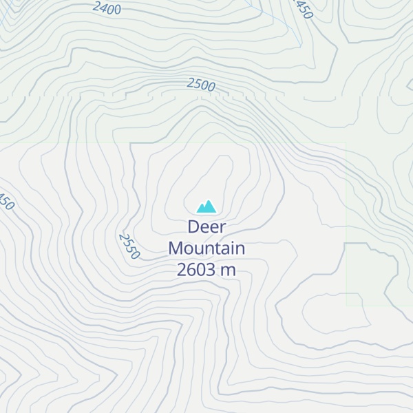Map of Deer Mountain