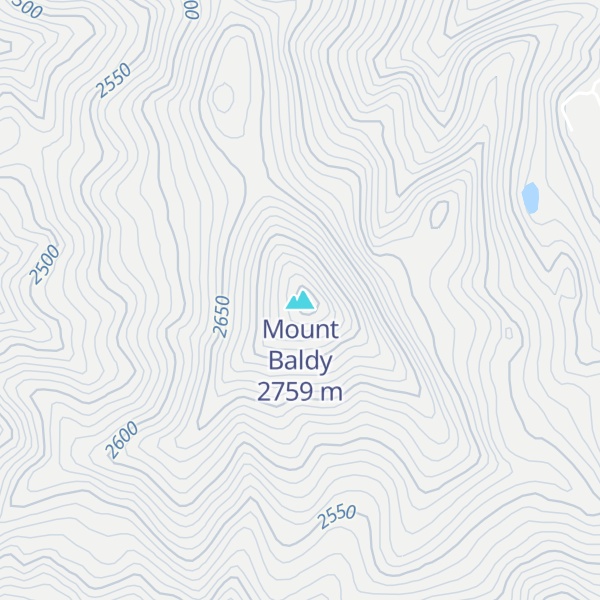 Map of Mount Baldy