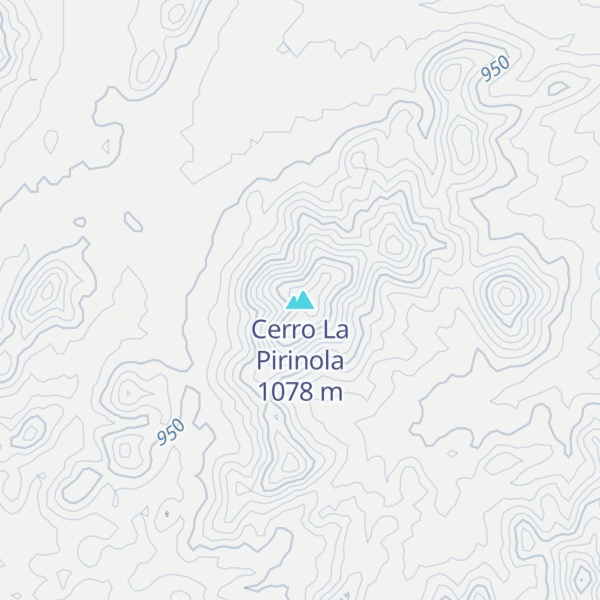 Map of Cerro La Pirinola