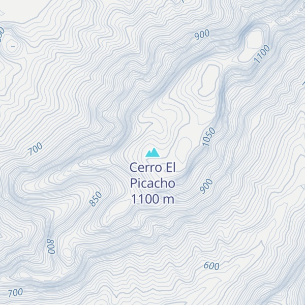 Map of Cerro El Picacho