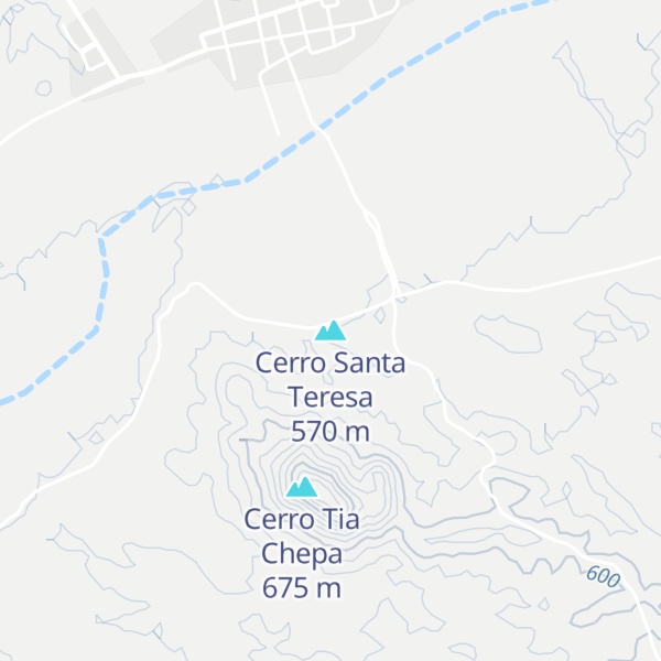 Map of Cerro Santa Teresa