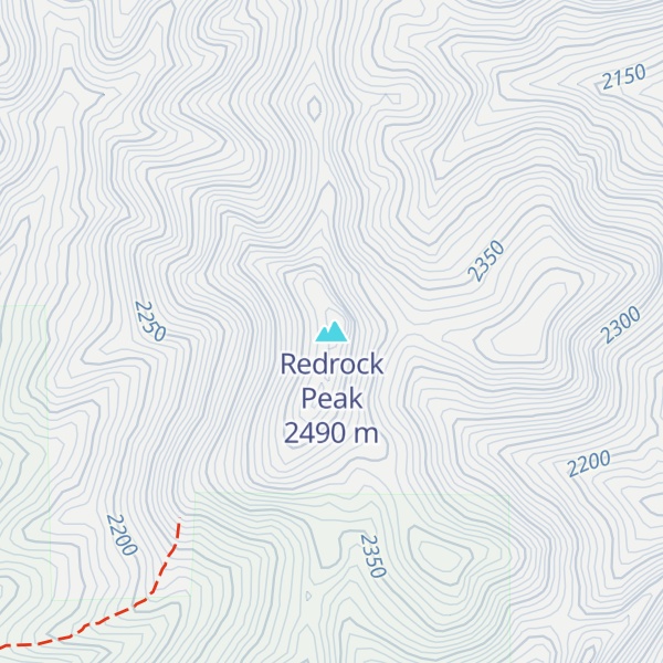 Map of Redrock Peak