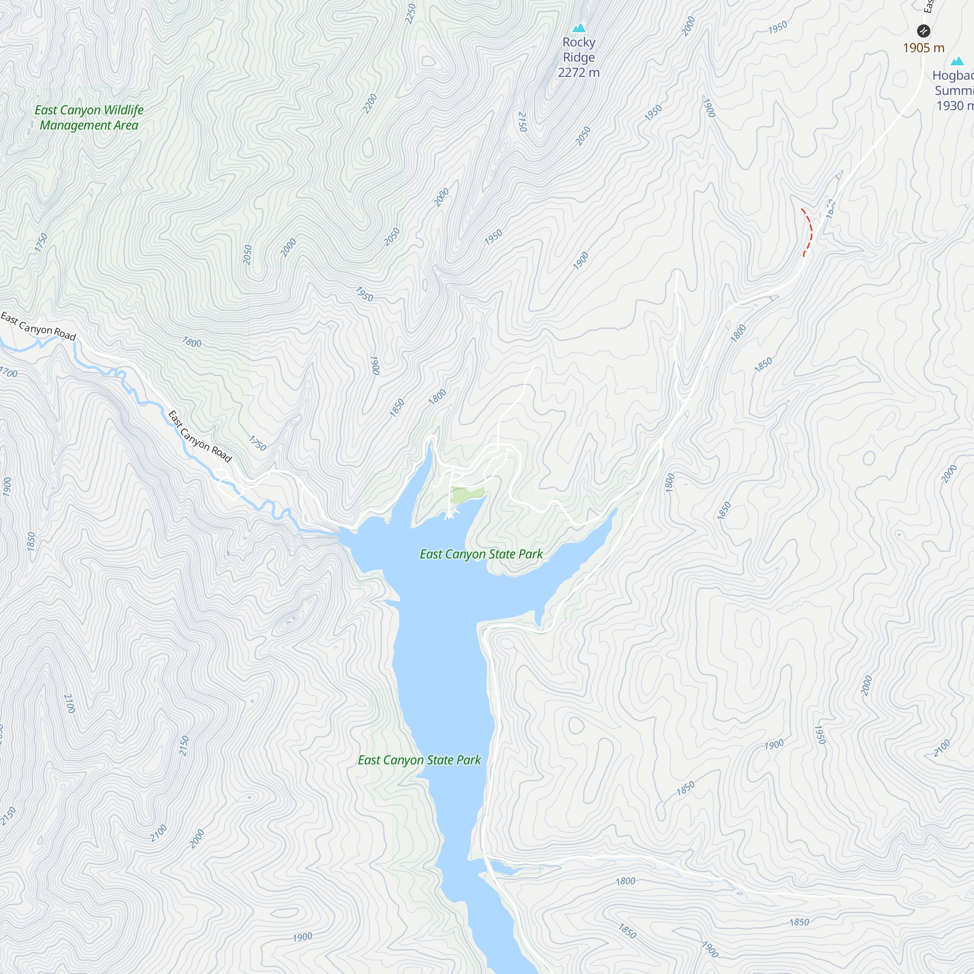 East Canyon Yurt #3 map