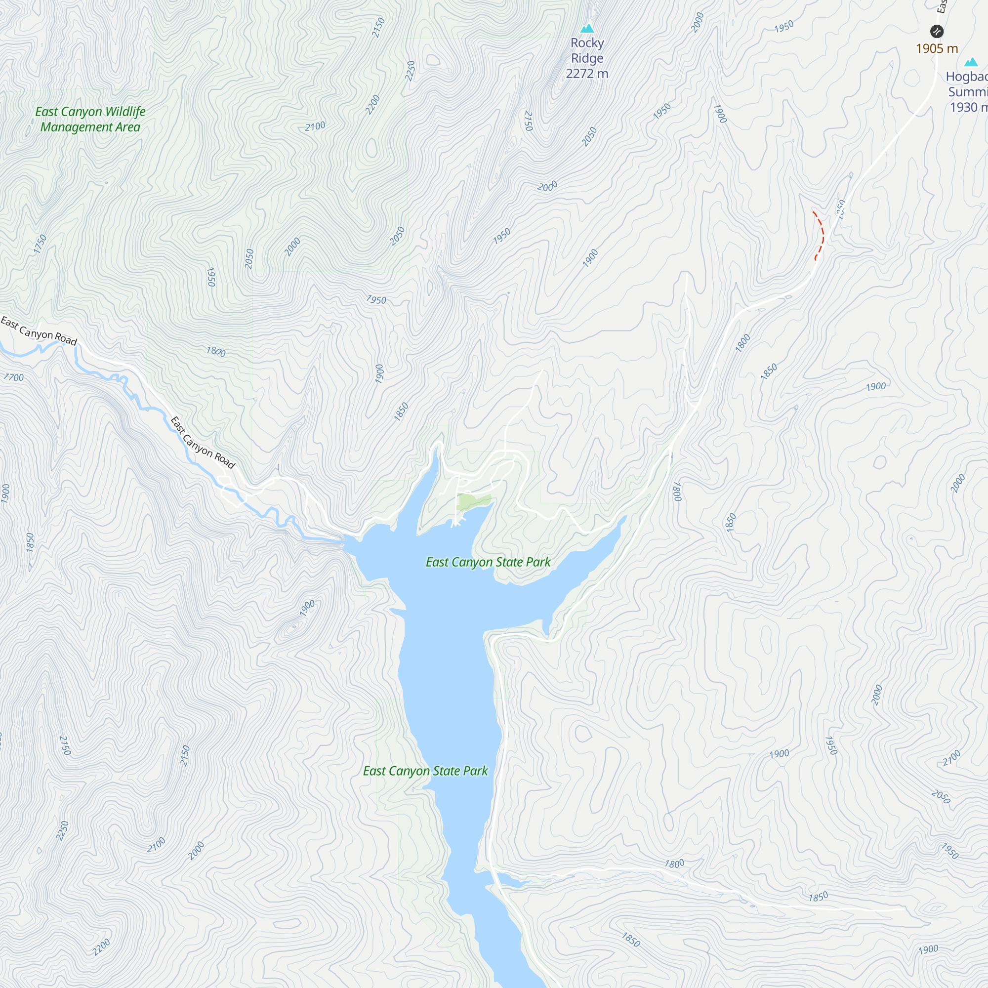 East Canyon Yurt #3 map