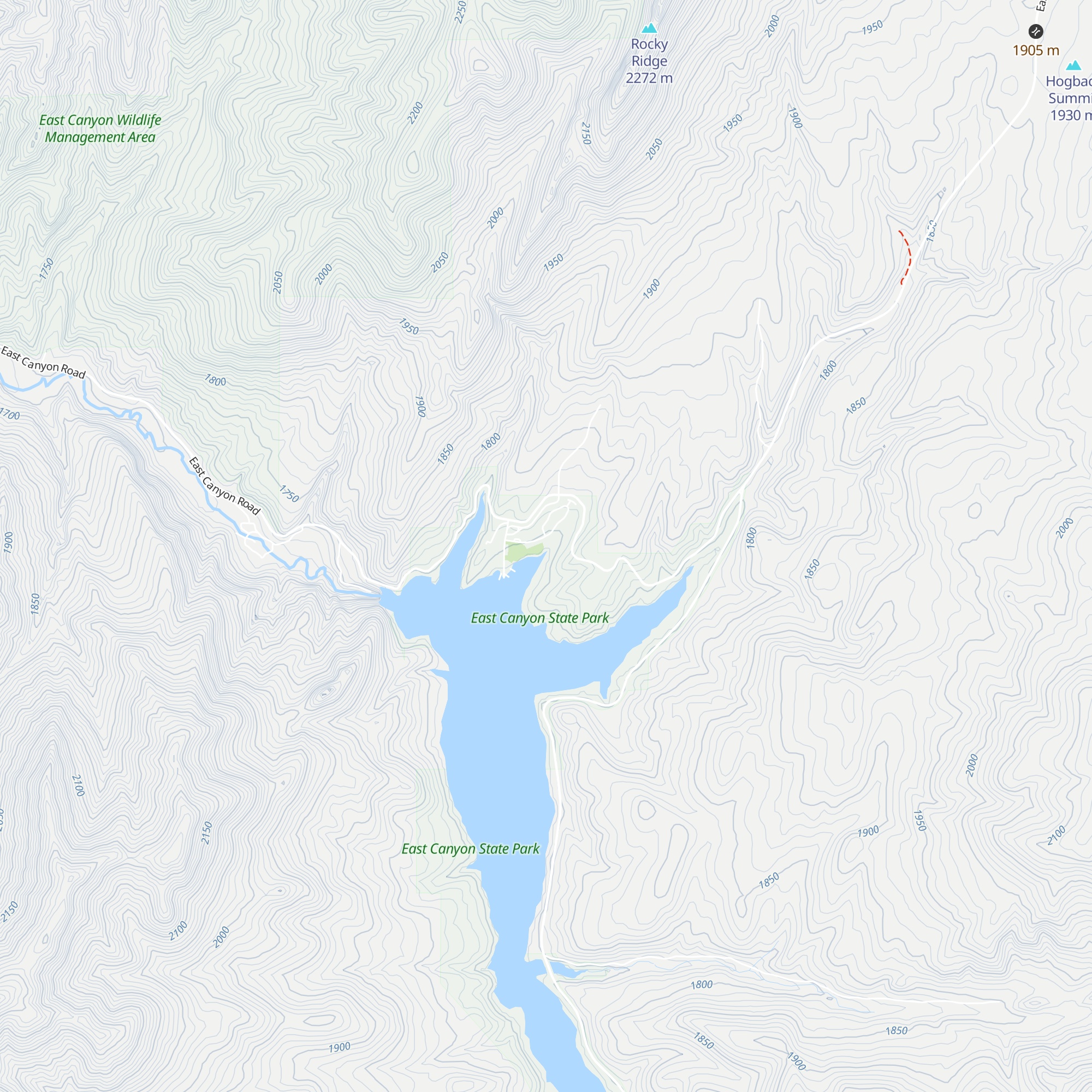 East Canyon Yurt #4 map