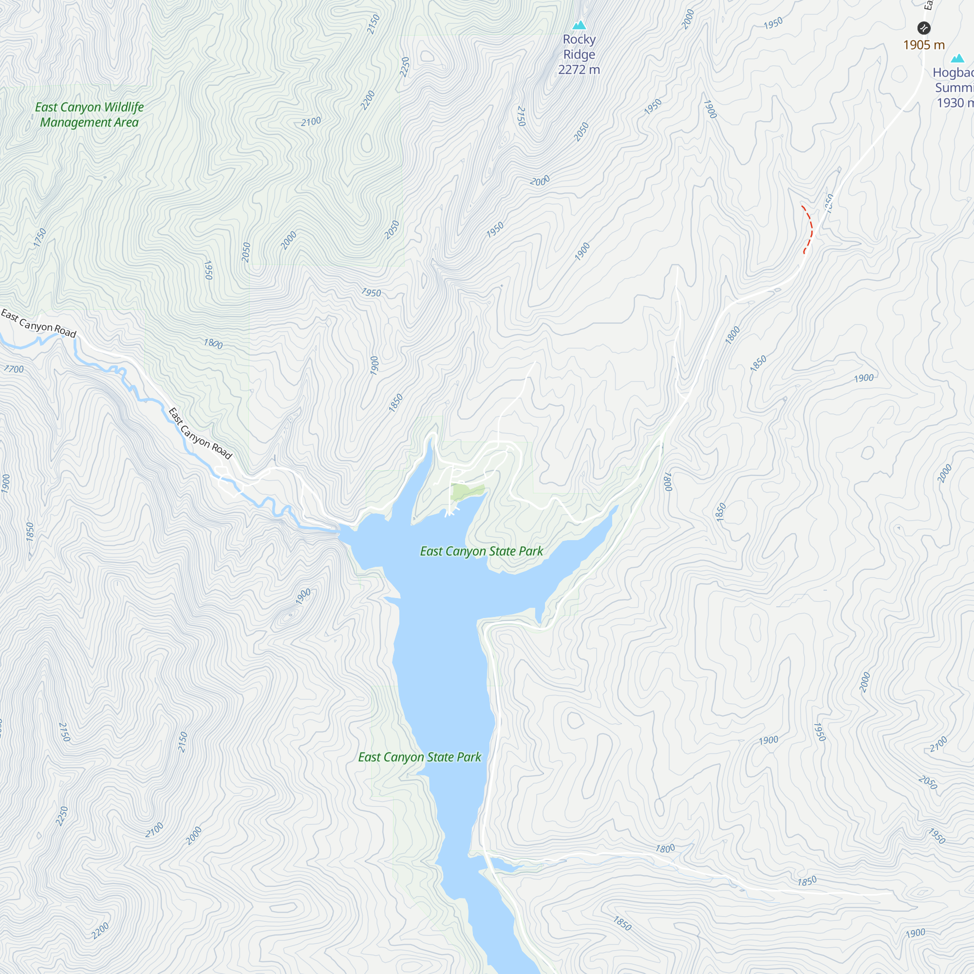 East Canyon Yurt #4 map