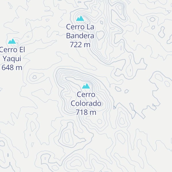 Map of Cerro Colorado
