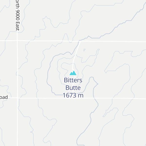 Map of Bitters Butte