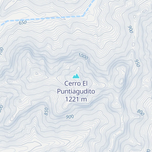 Map of Cerro El Puntiagudito
