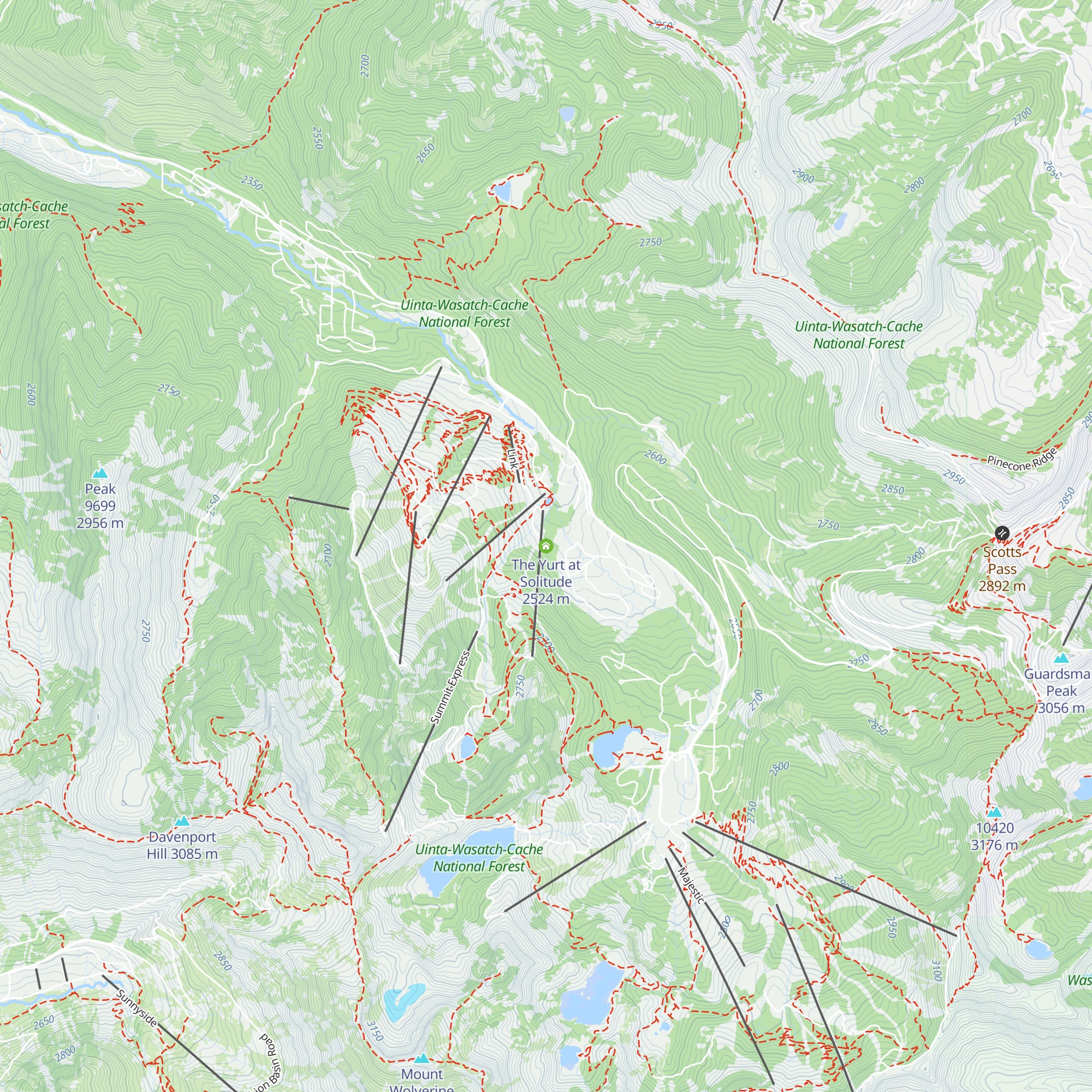 The Yurt at Solitude map