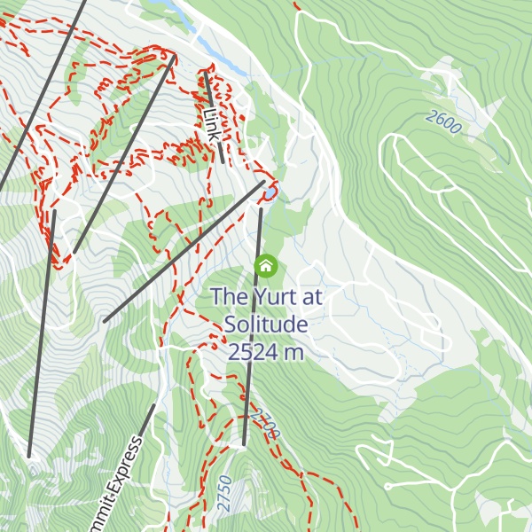 Map of The Yurt at Solitude
