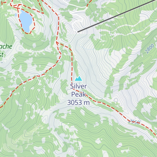 Map of Silver Peak
