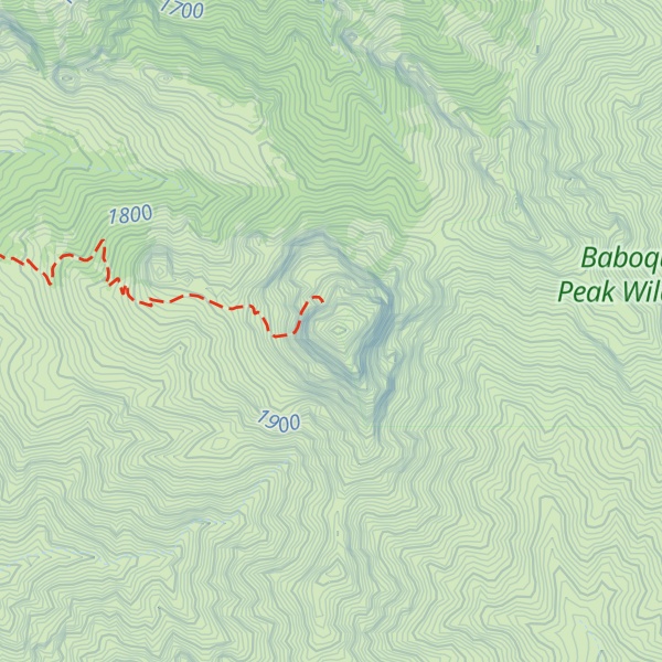 Map of Baboquivari Peak