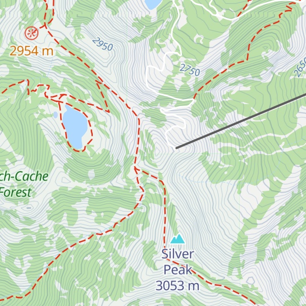 Map of Desolation Peak