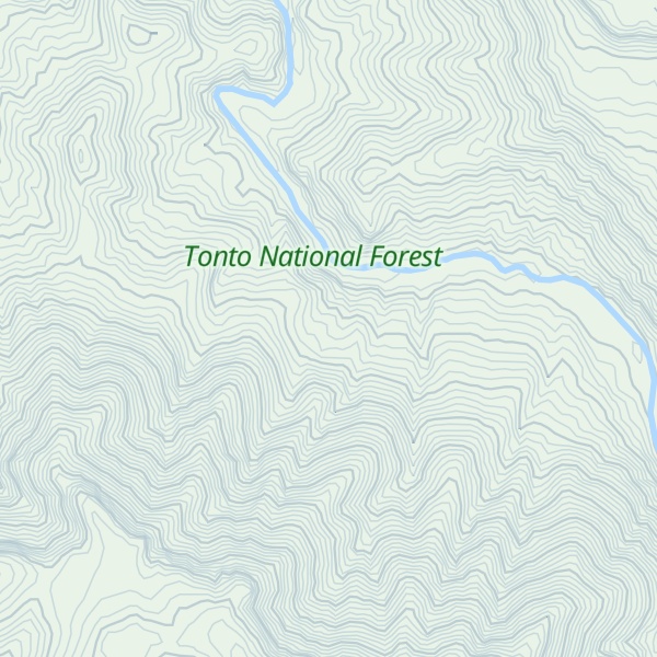 Map of Mogollon Rim