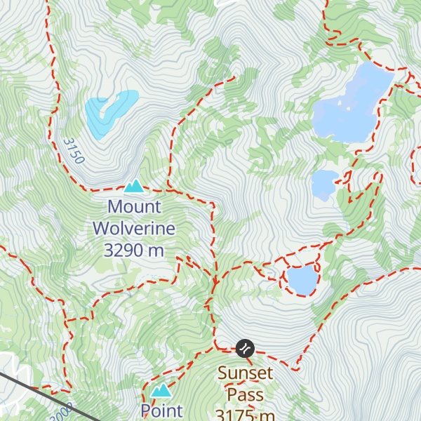 Map of Mount Tuscarora