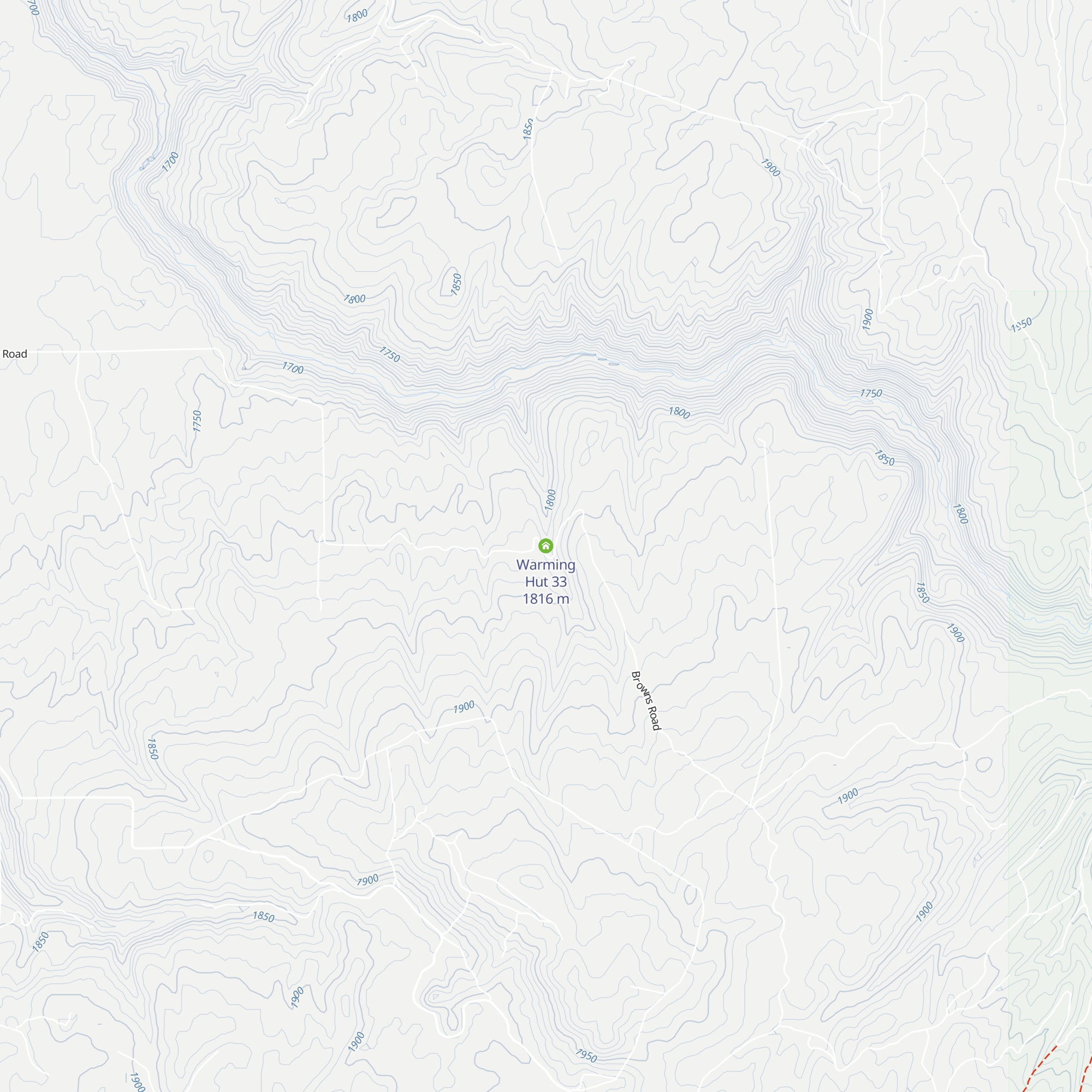 Warming Hut 33 map