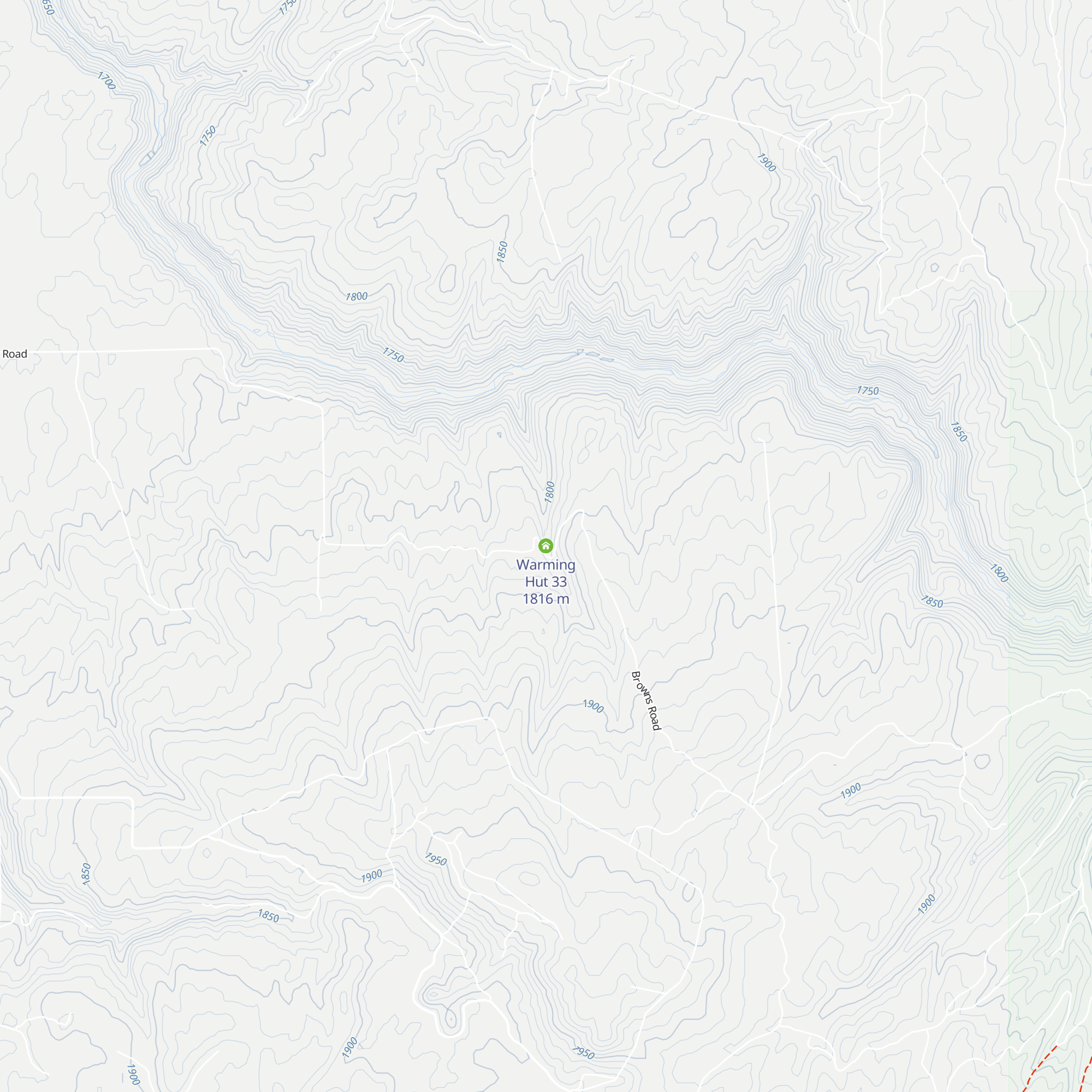 Warming Hut 33 map
