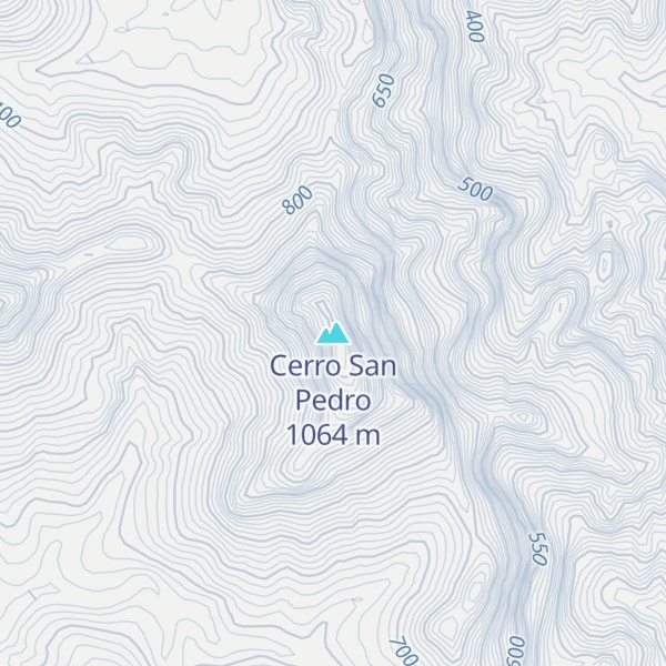Map of Cerro San Pedro
