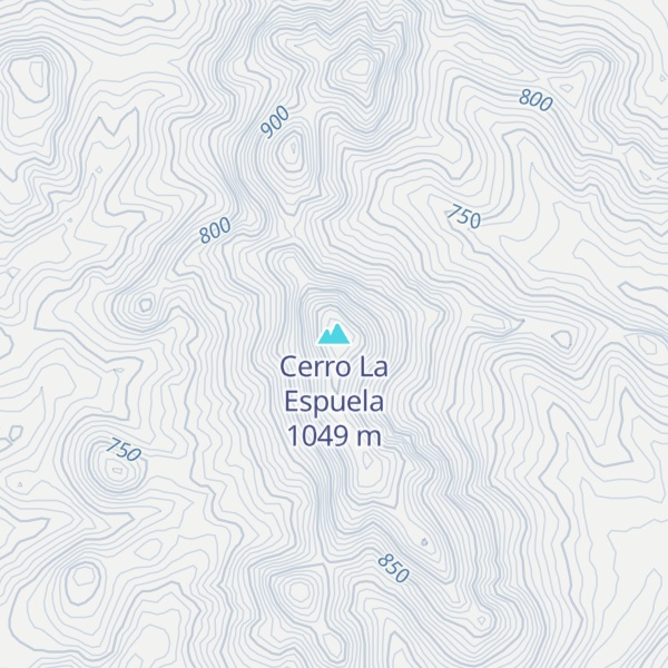 Map of Cerro La Espuela