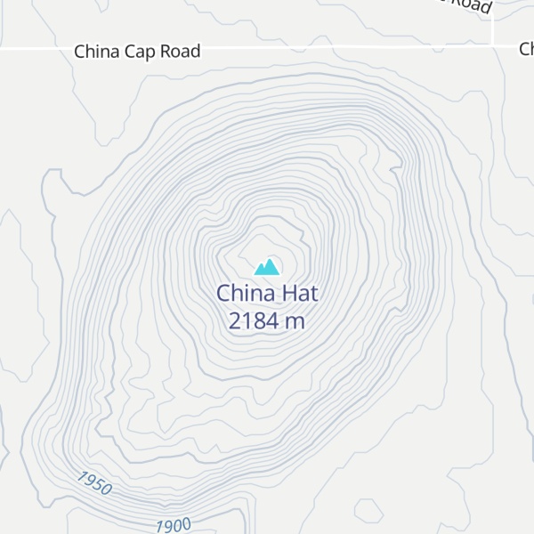 Map of China Hat