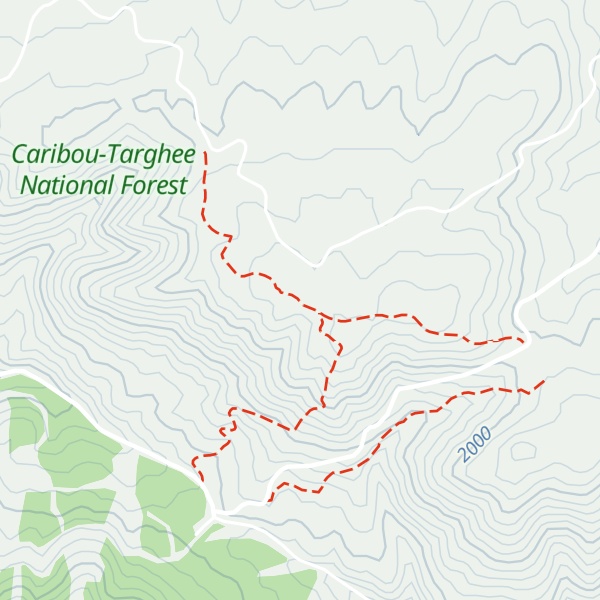 Map of Buckskin Morgan Ridge