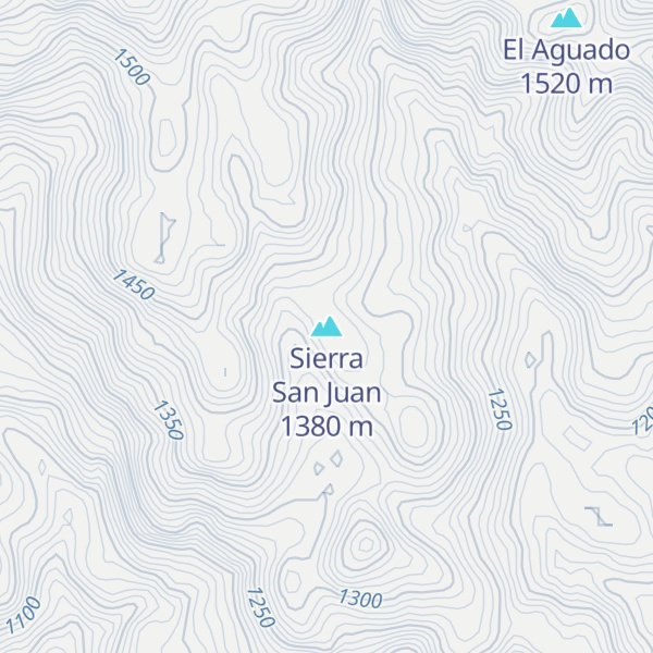 Map of Sierra San Juan