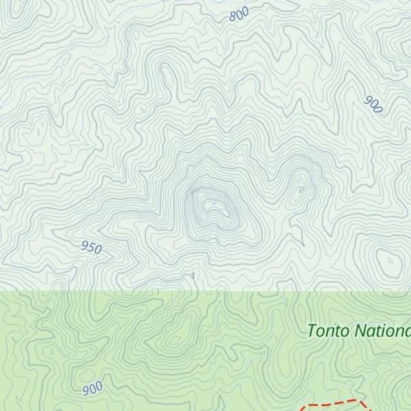 Map of Davenport Peak