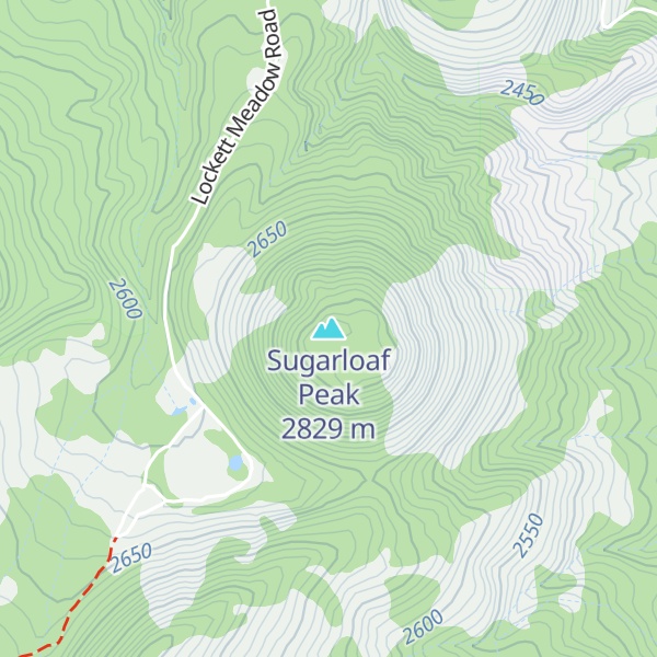 Map of Sugarloaf Peak