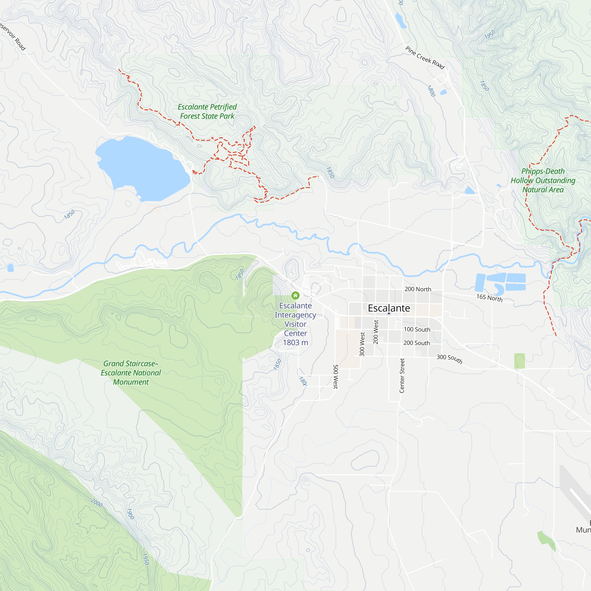 Escalante Interagency Visitor Center map