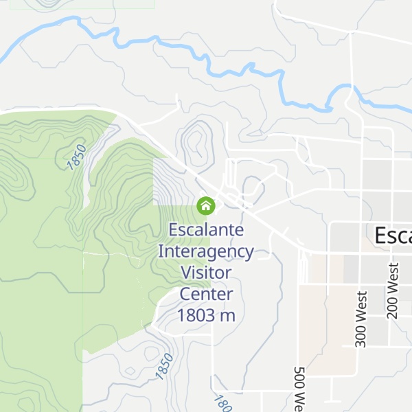 Map of Escalante Interagency Visitor Center