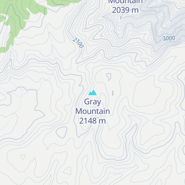 Map of Gray Mountain