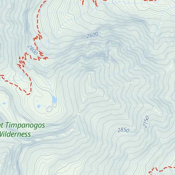 Map of East Peak