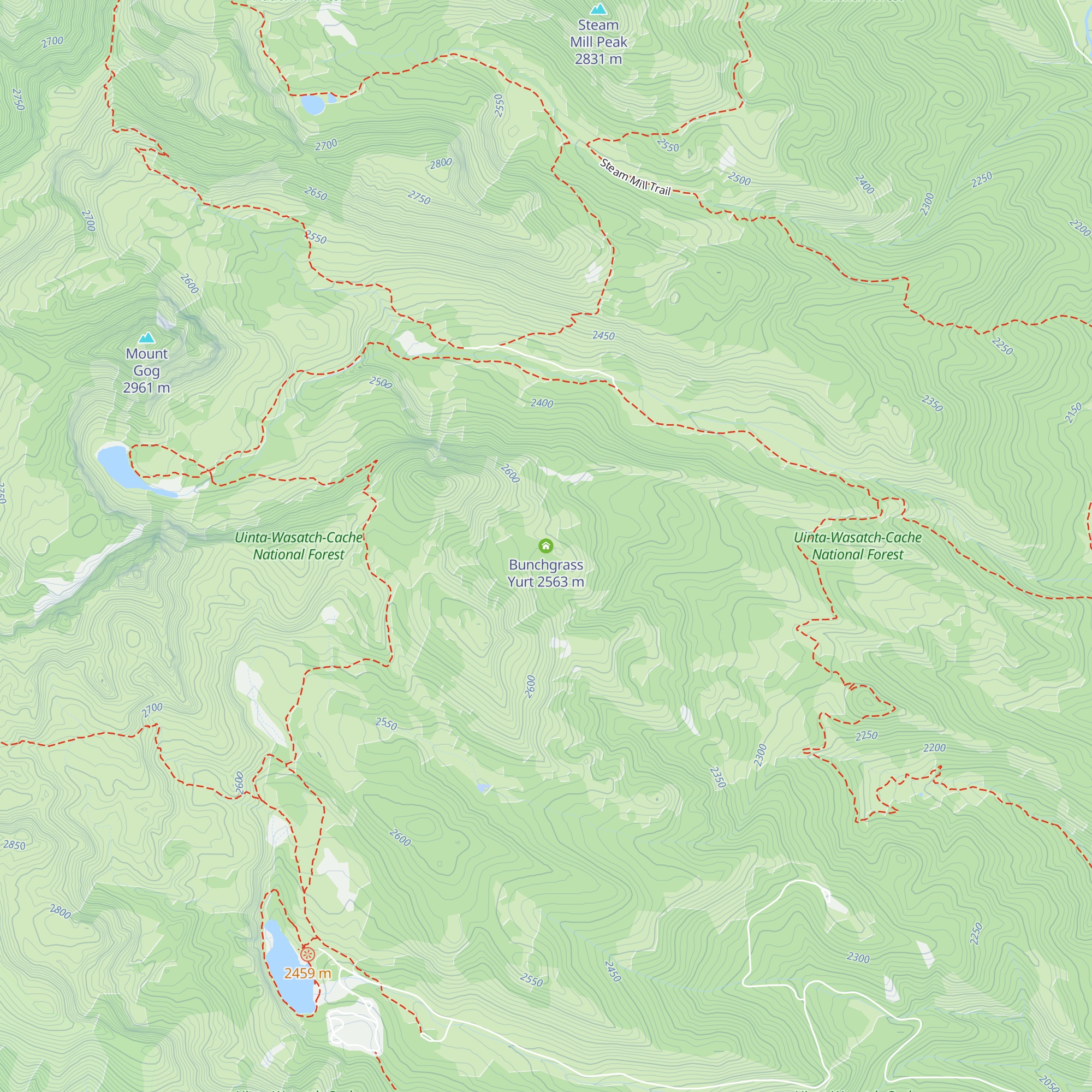 Bunchgrass Yurt map