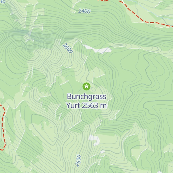 Map of Bunchgrass Yurt