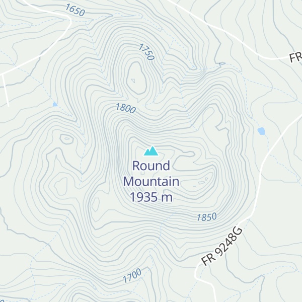 Map of Round Mountain