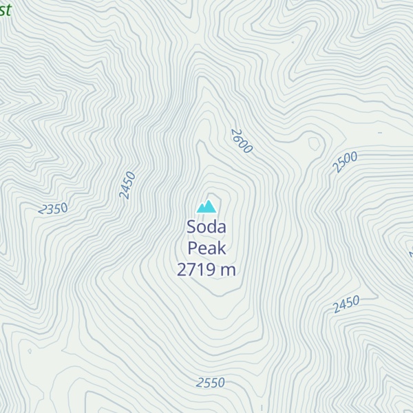 Map of Soda Peak