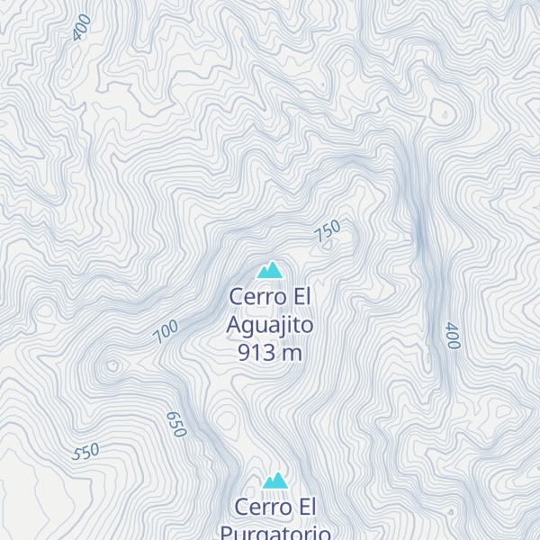 Map of Cerro El Aguajito