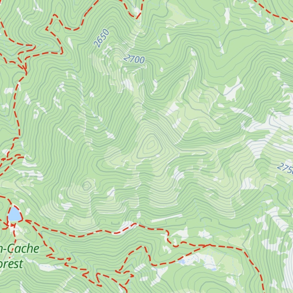 Map of Little Water Peak