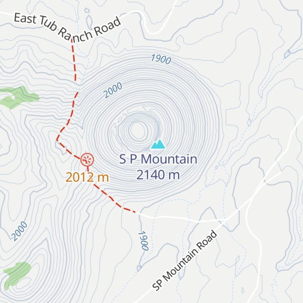 Map of S P Crater