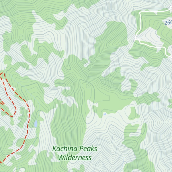 Map of Schultz Peak